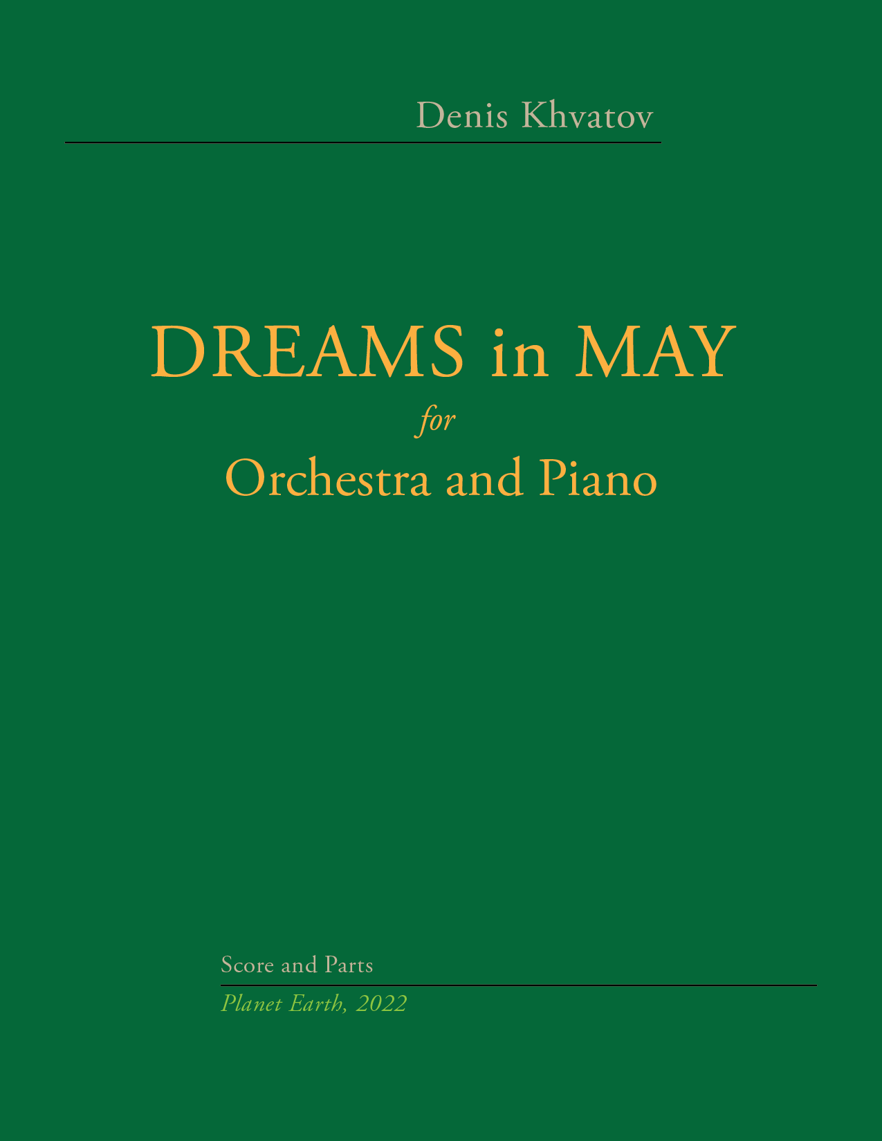 Dreams in May Cover